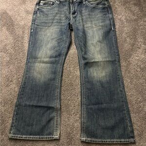 Men's Blue Bootcut Jeans